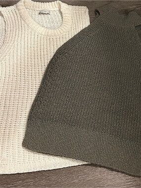 Gentle Fawn Knit Vest Bundle - Cream & Olive